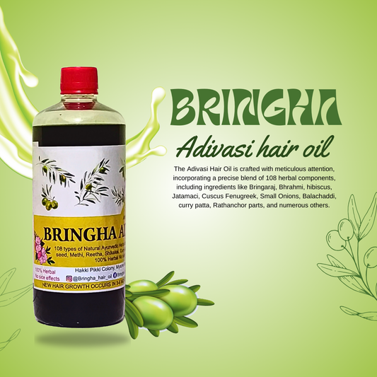Adivasi Herbal Hair Oil – Natural Hair Growth & Anti-Hair Fall Solution - 500ml